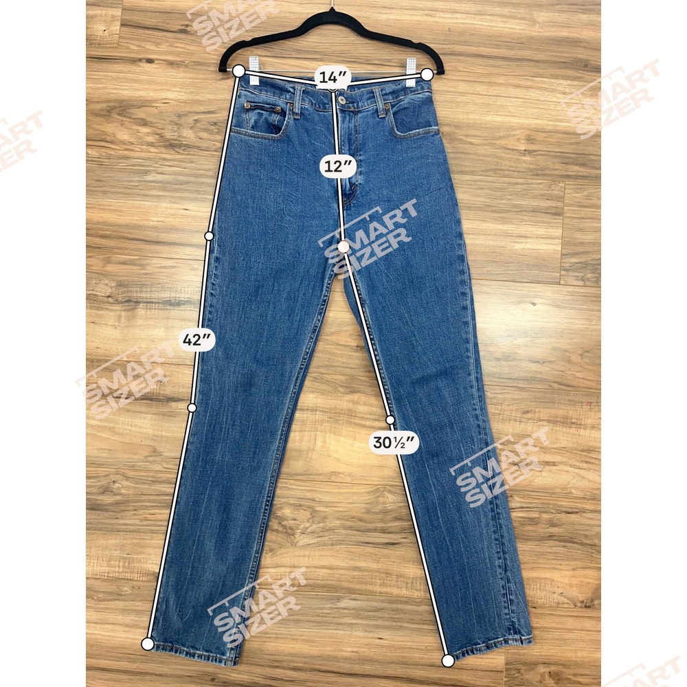 Abercrombie Blue Curve Love Slim Straight Ultra High Rise Jeans 27/4 - Picture 6 of 7